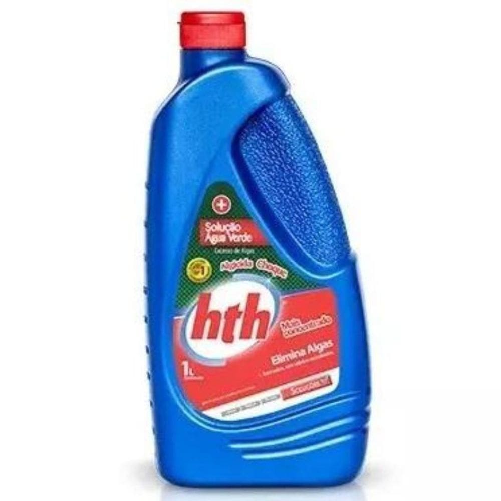 Kit Solução Água Verde Algicida Choque 3 Litros Hth