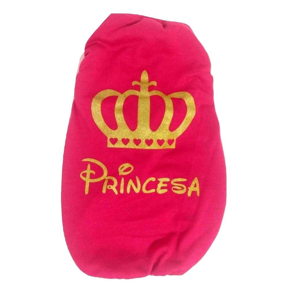 Camiseta Para Cães Estampa Das Princesas Cor Rosa Tamanho Eg