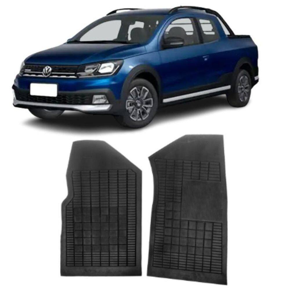 Tapete Borracha Vw Saveiro Cabine Simples 2019 Em Diante