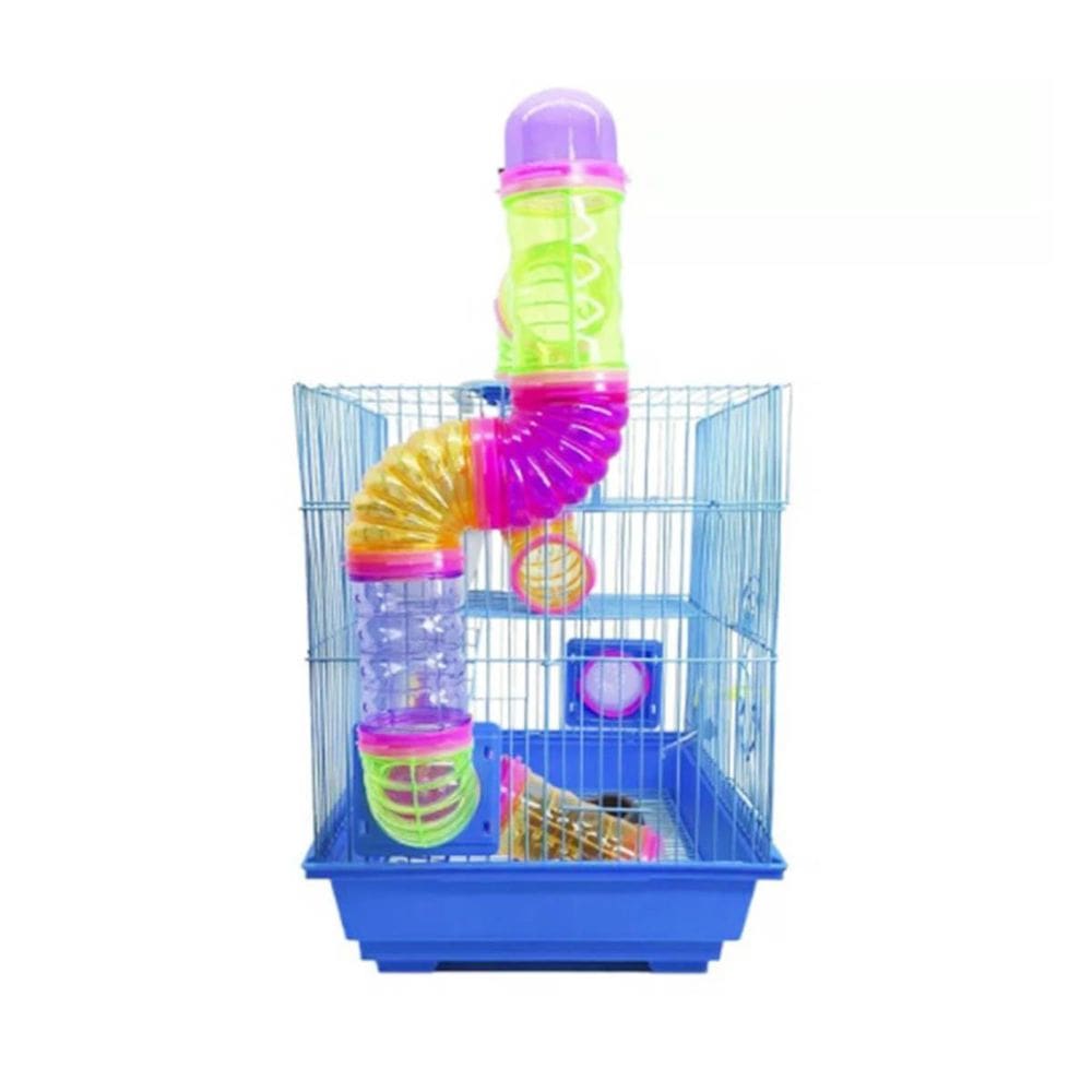 Gaiola Hamster Tubos Divertidos 02 Andares Savana Pet