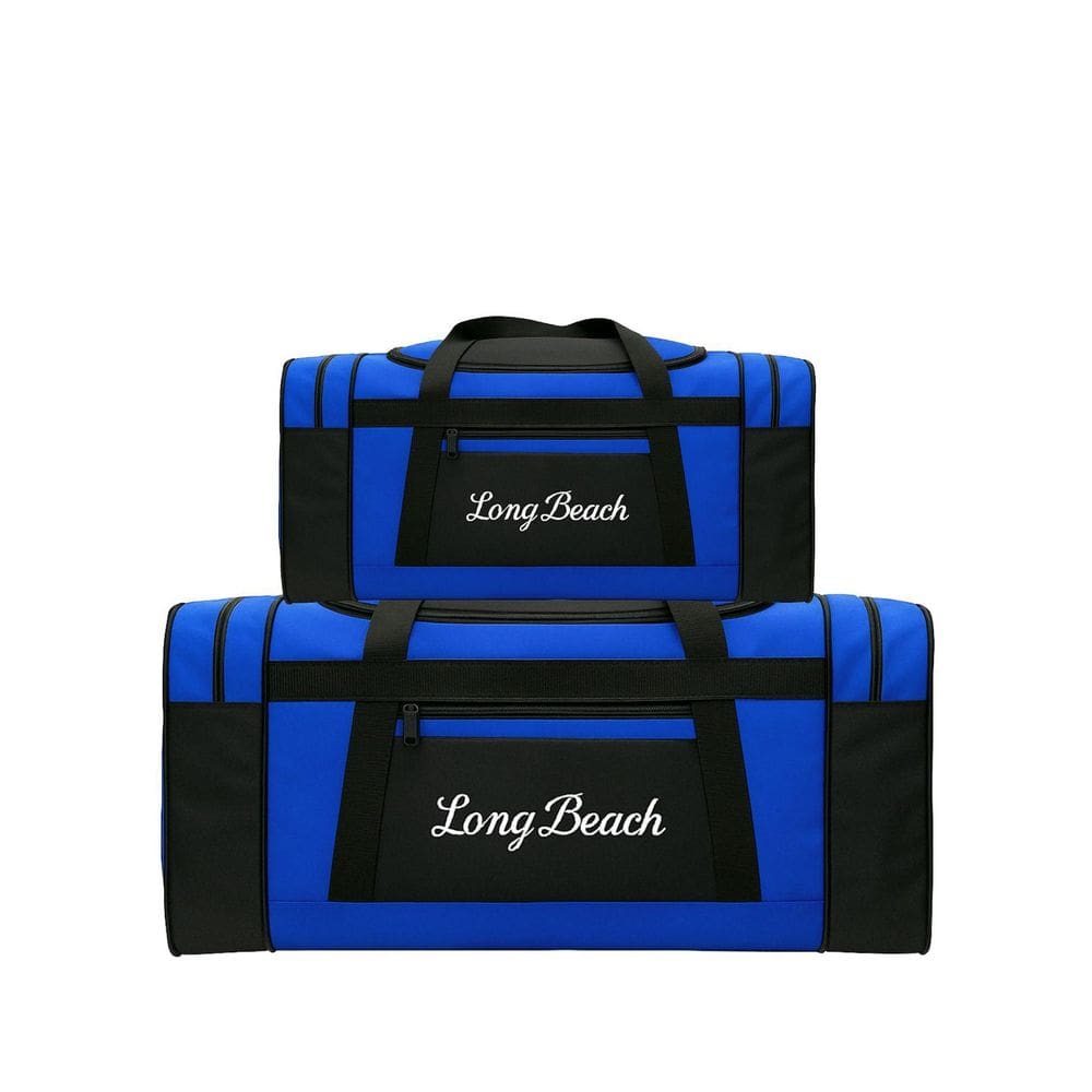 Kit 2 Bolsas Sacolas De Viagem Esportiva P E M - Azul