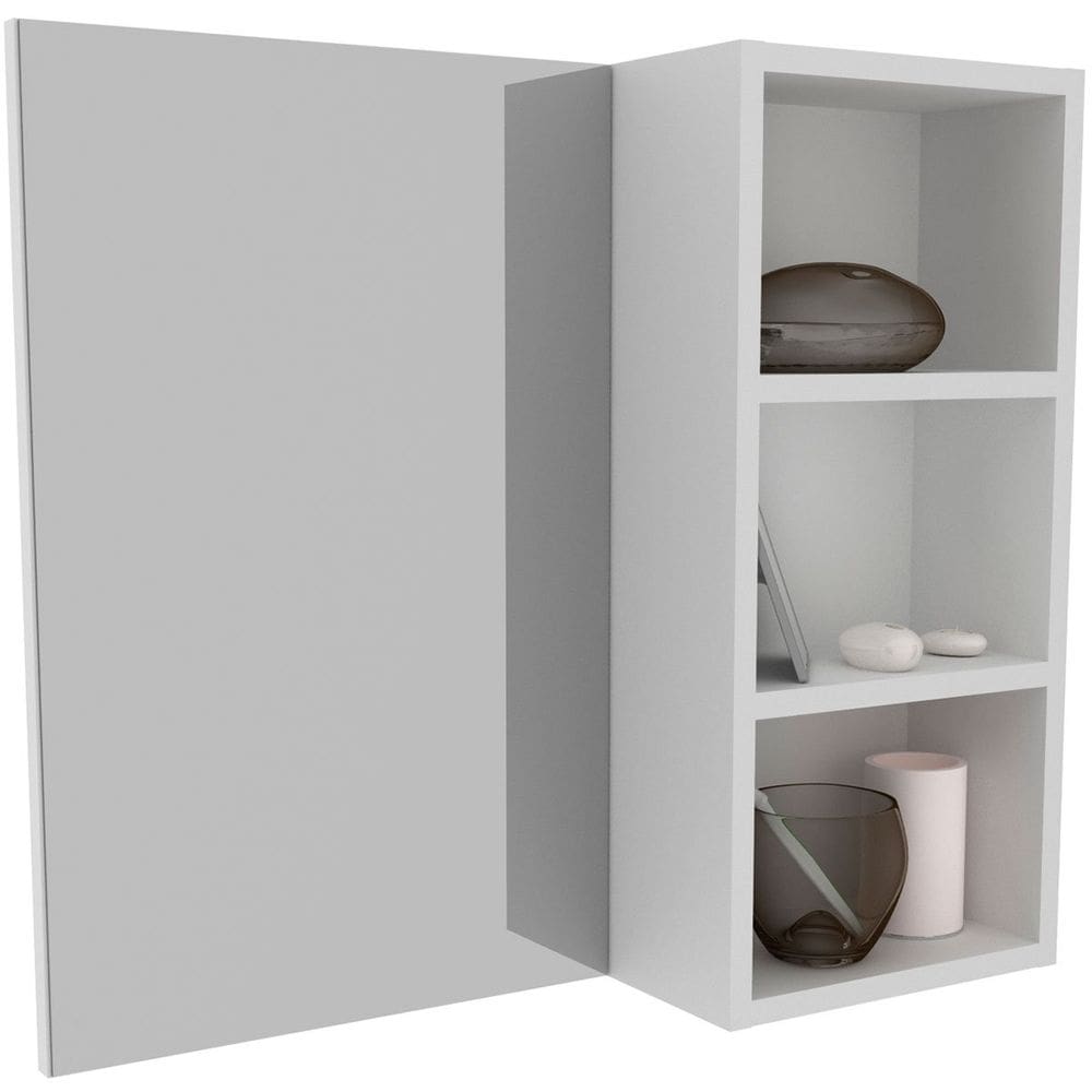 Espelheira para Banheiro 60 cm 3 Nichos Valente