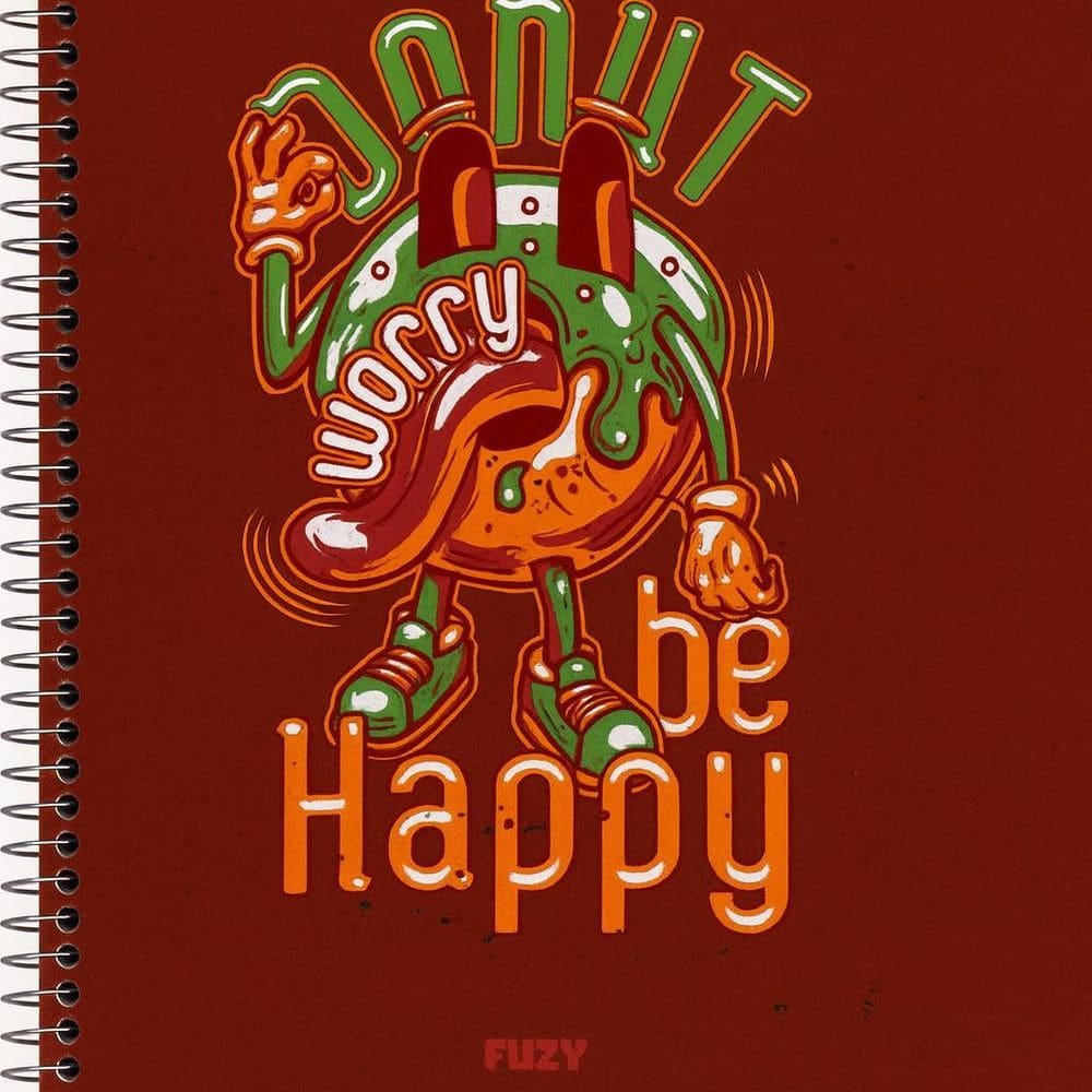 Caderno Universitário Capa Dura 80Folhas Diversos - Menino