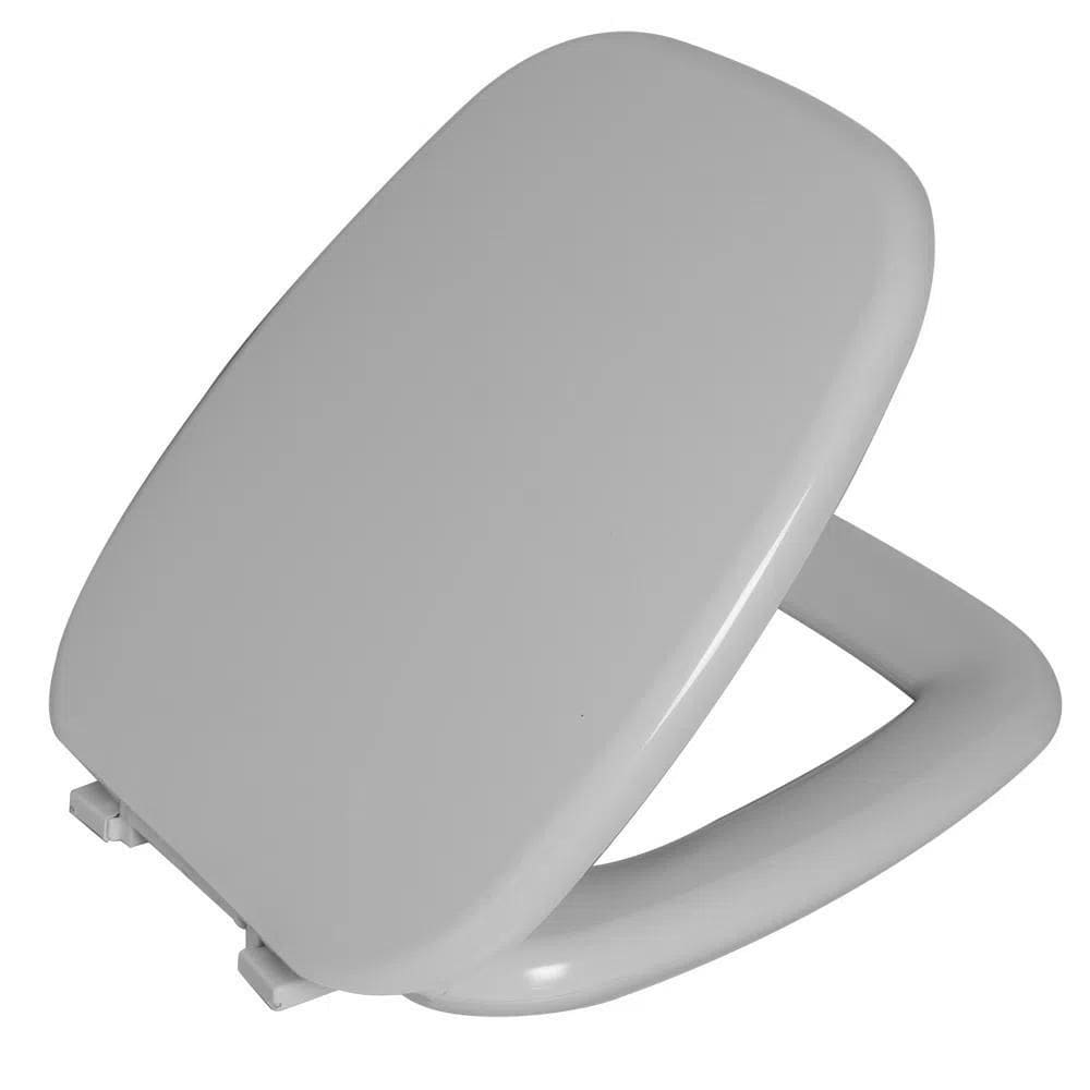 Assento Sanitário Almofadado Cinza Astra - Espuma Espessa