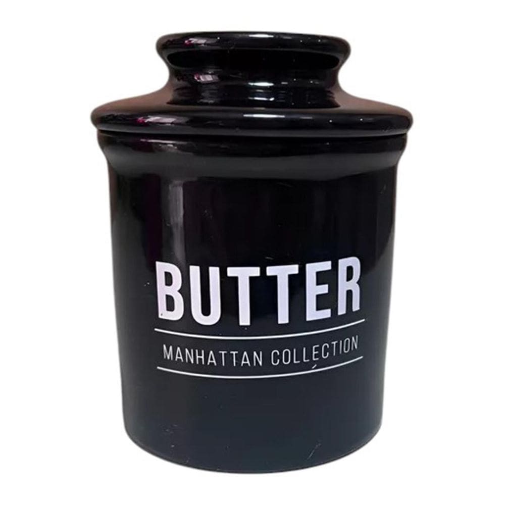 Manteigueira Francesa Em Cerâmica Decorada 100G