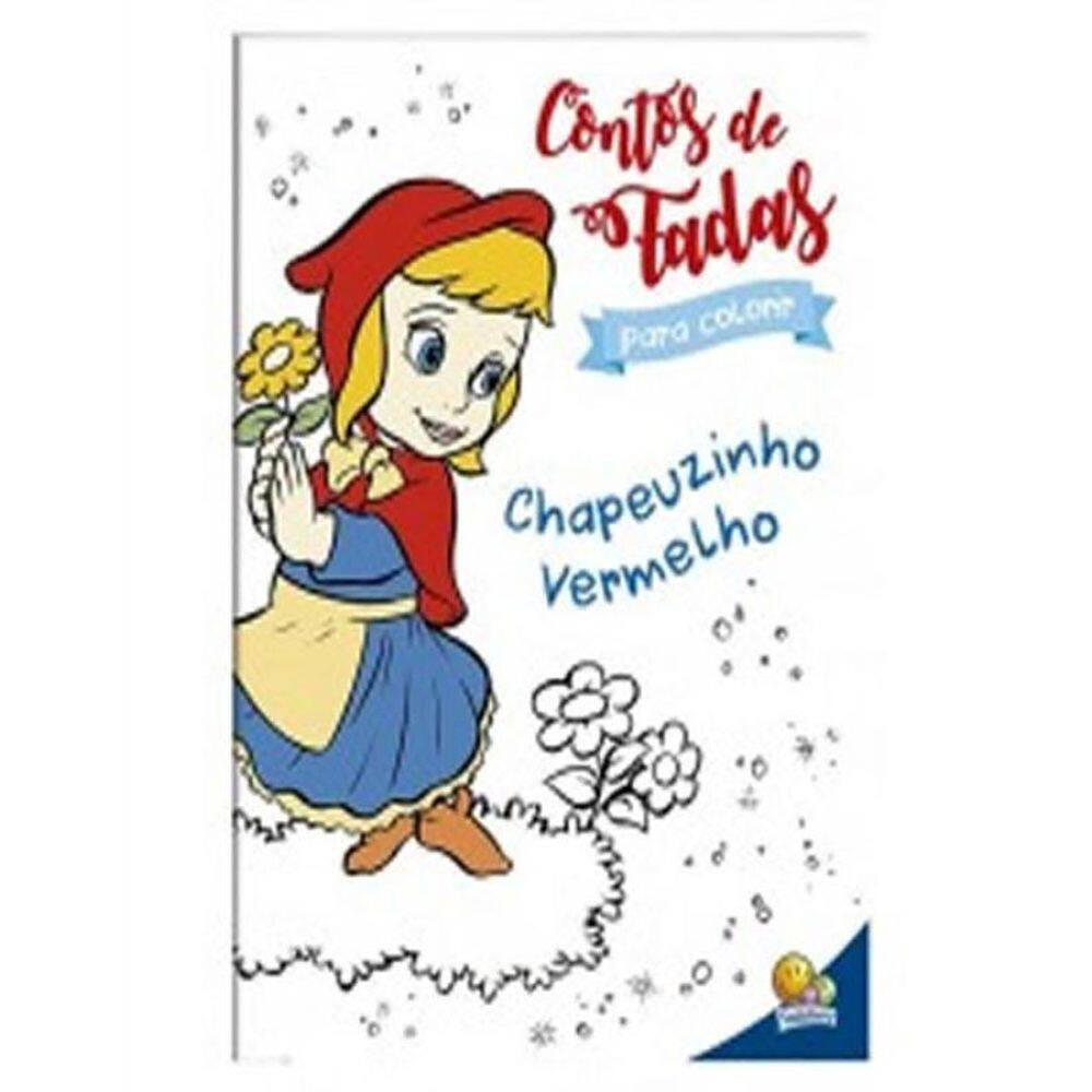 Livro Contos De Fada Para Colorir: Chapeuzinho Vermelho