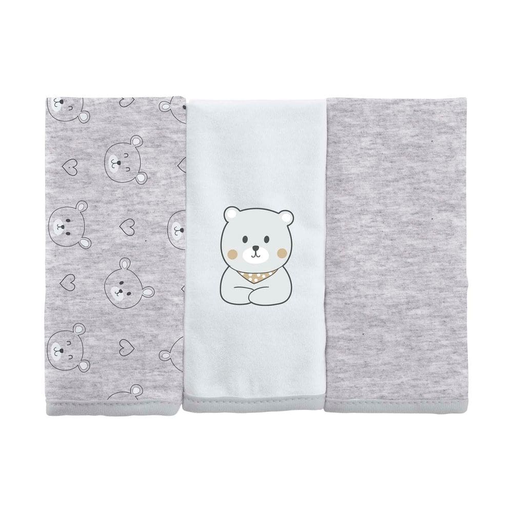 Toalha de Boca Bebê com 3 Unidades Bublim