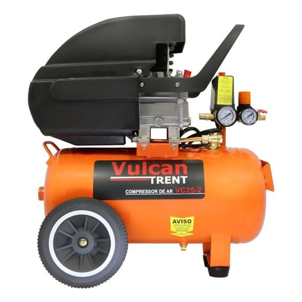 Compressor de Ar 24 Litros 2,5hp Vulcan Trent Vc25-1 115lbf/pol. Monofásica Freq. 60hz - 127V