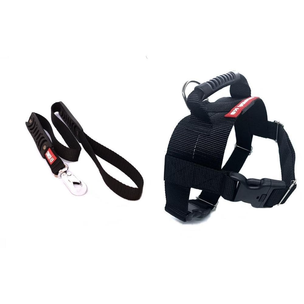 Peitoral Com Guia Para Cães - Canadá K9 - Preto - G