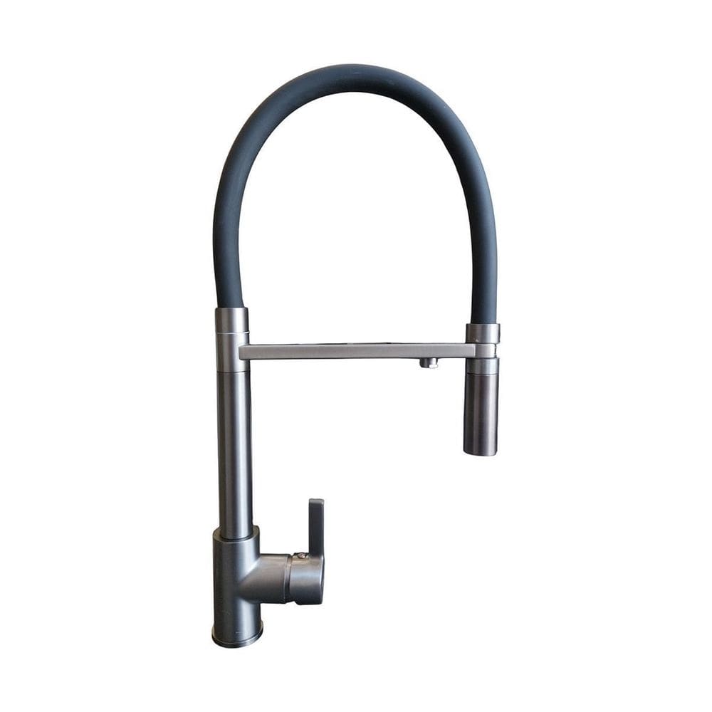 Torneira Cozinha Misturador Monocomando Cinza Grafite Rtc