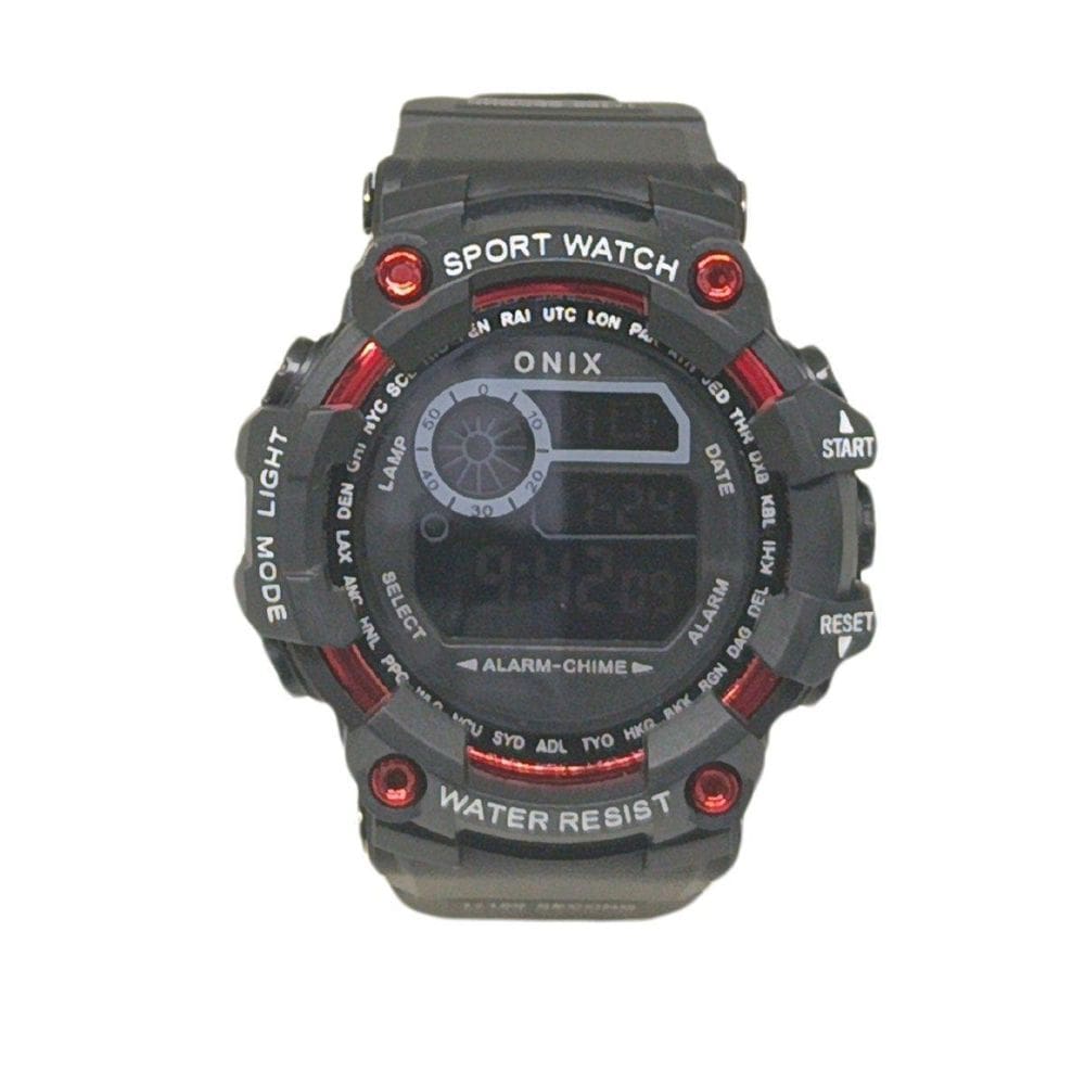 Relógio Masculino Onix Digital It-1307H0183 Preto E Vermelho
