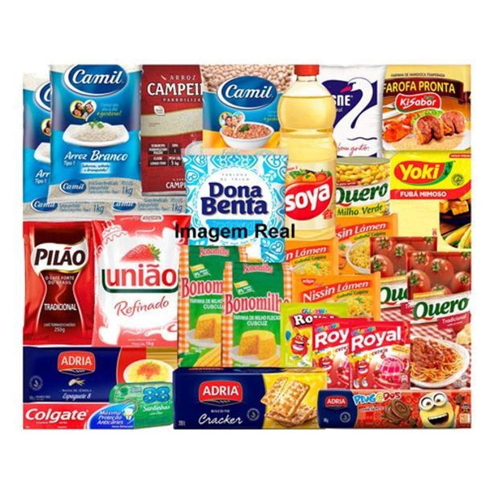 Super Cesta Básica 30 Itens Doação Ajuda
