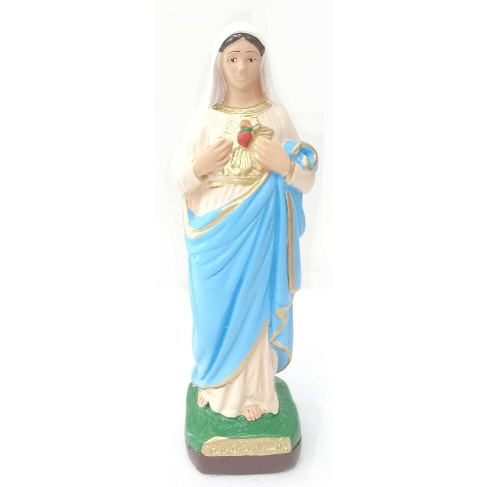 Imagem Imaculado Coração De Maria 20 Cm Gesso