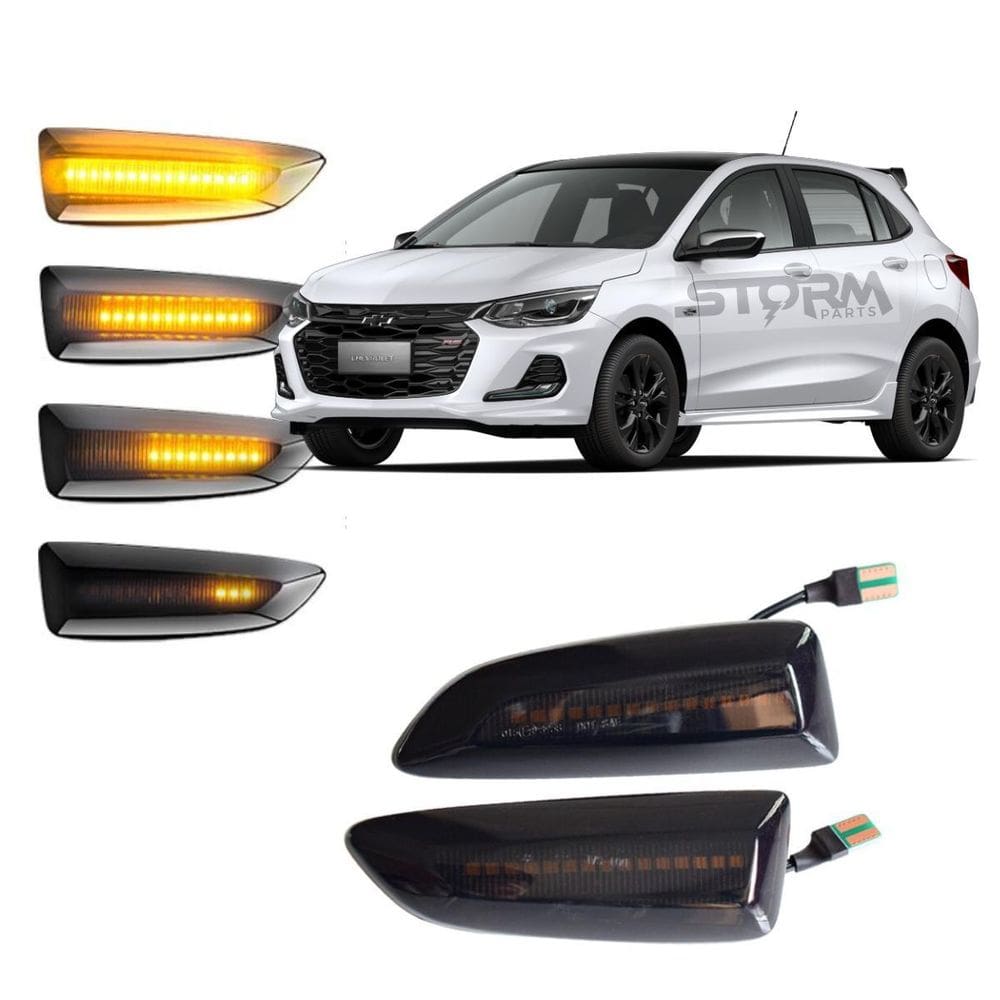 Par Pisca Seta Sequencial Chevrolet Onix Gm Turbo Rs Lt Ltz