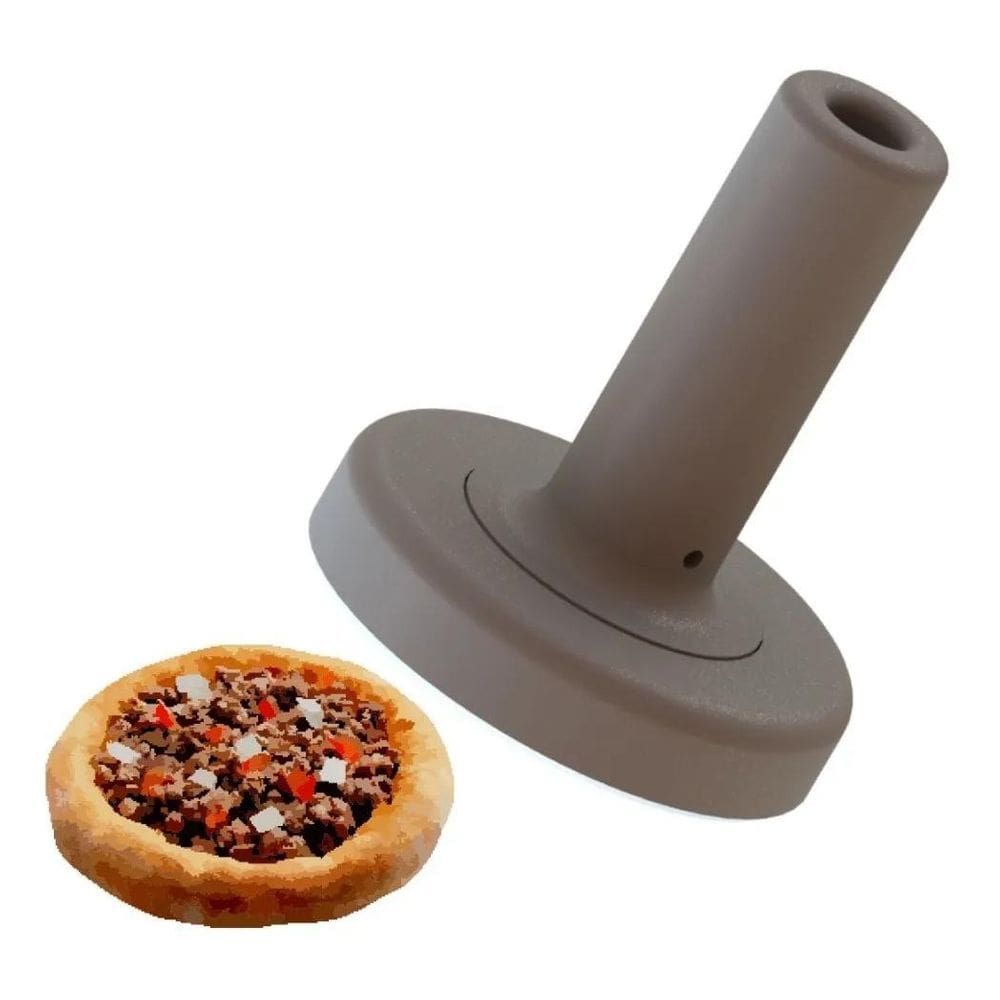 Modelador Esfiha Aberta 8 Cm Cortador Esfirra 8Cm Branco