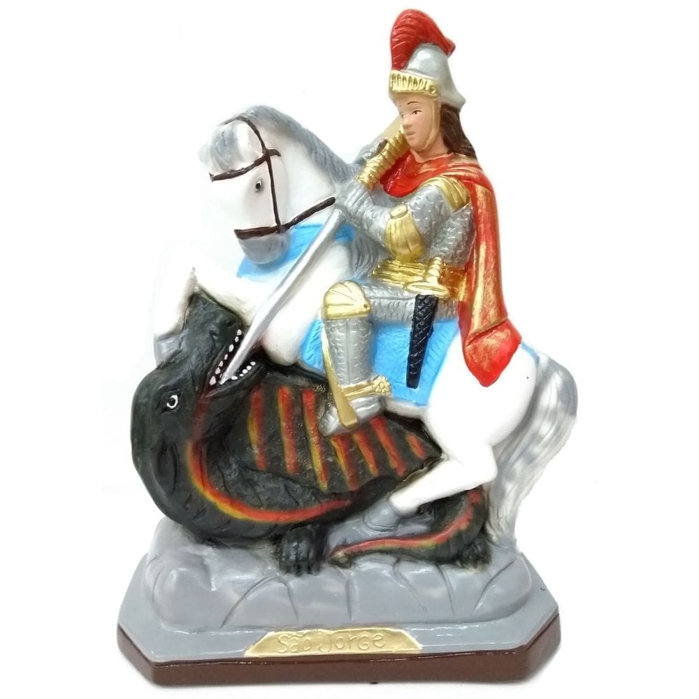 Imagem De São Jorge Gesso 30 Cm