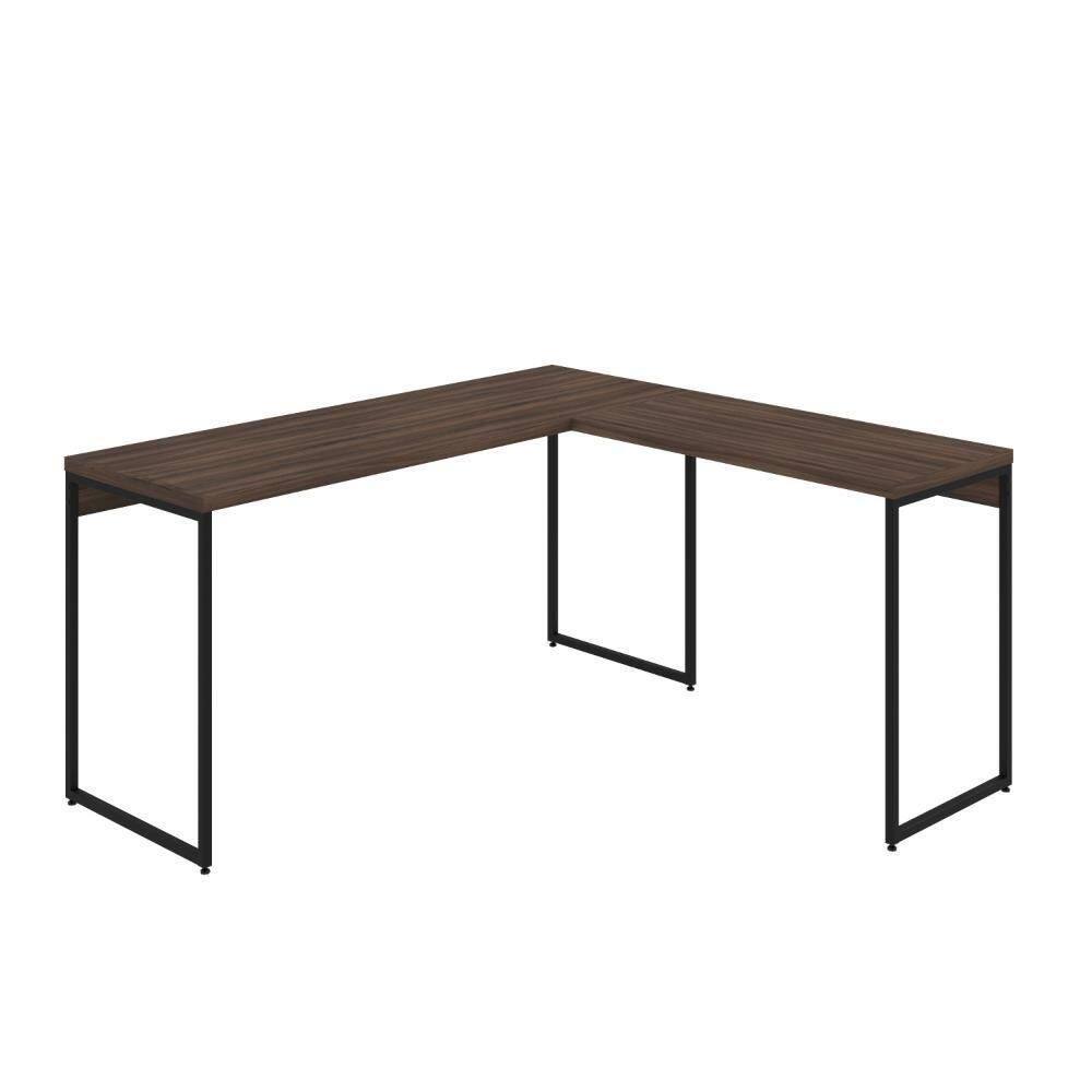 Mesa Em L Dynamica Diretor 150x140x75cm Nogal - Nogal -