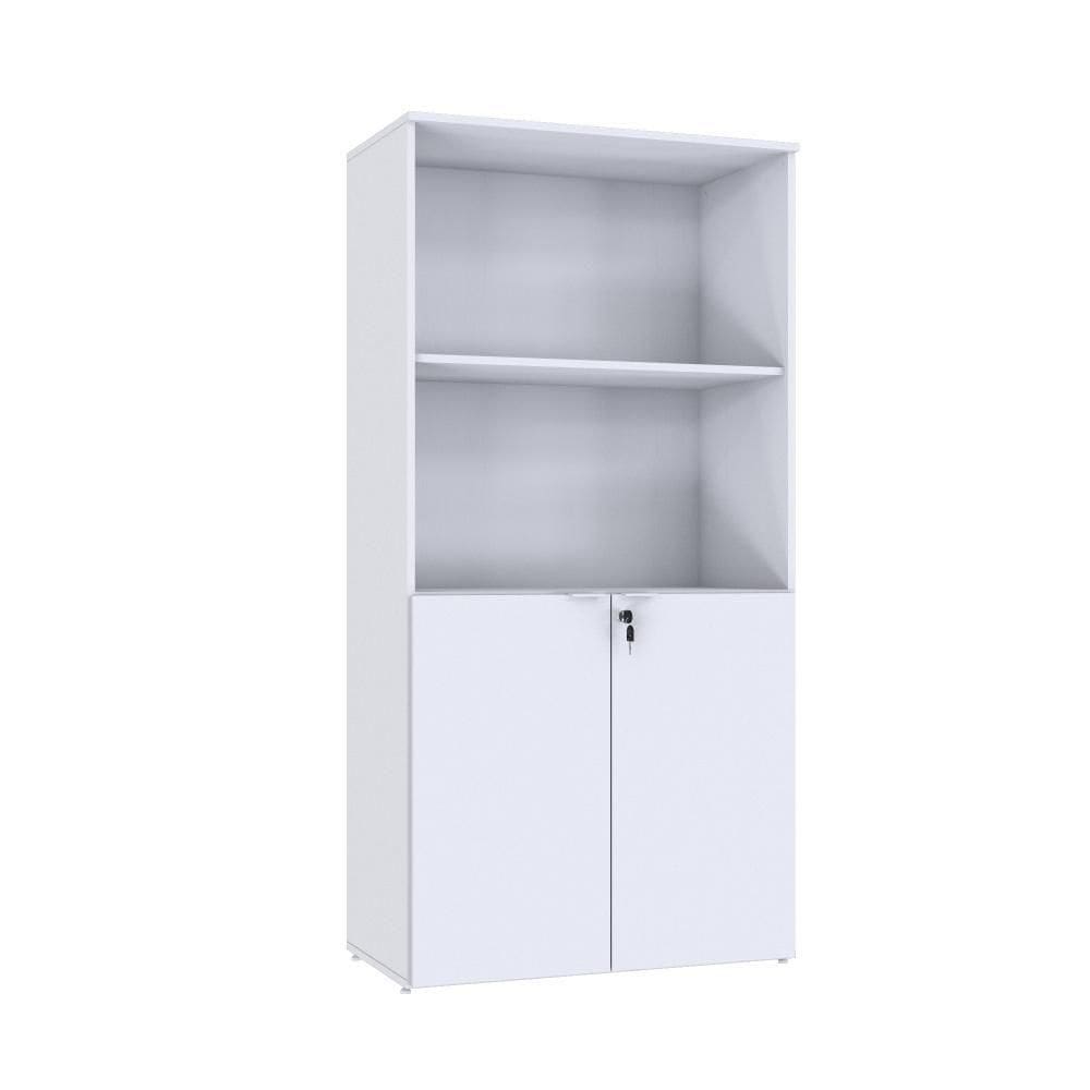 Armário Alto Estante Com 02 Portas 161,5x80x42cm Wlae80 Branco Chess