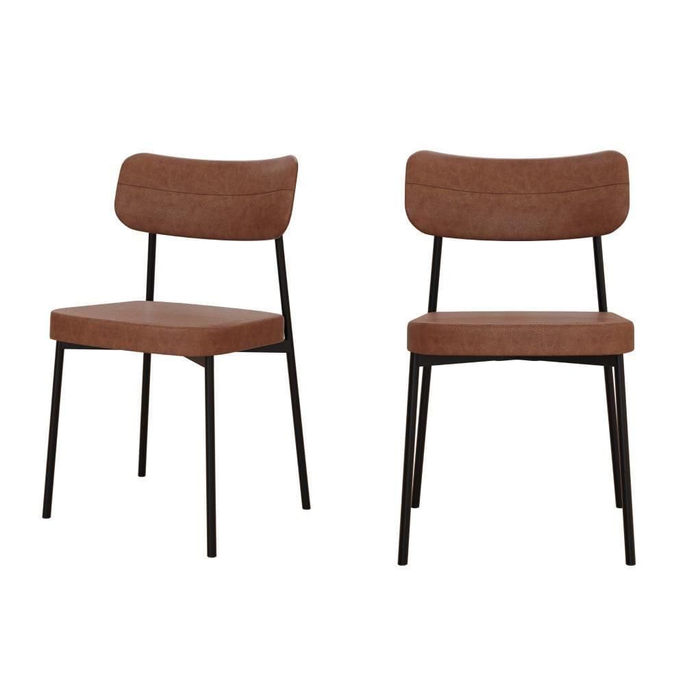 Cadeira Mynna Fixa C/4 Pes 525 X 470 X 790 Mm C/2 Un. Courino Whisky Courino Whisky