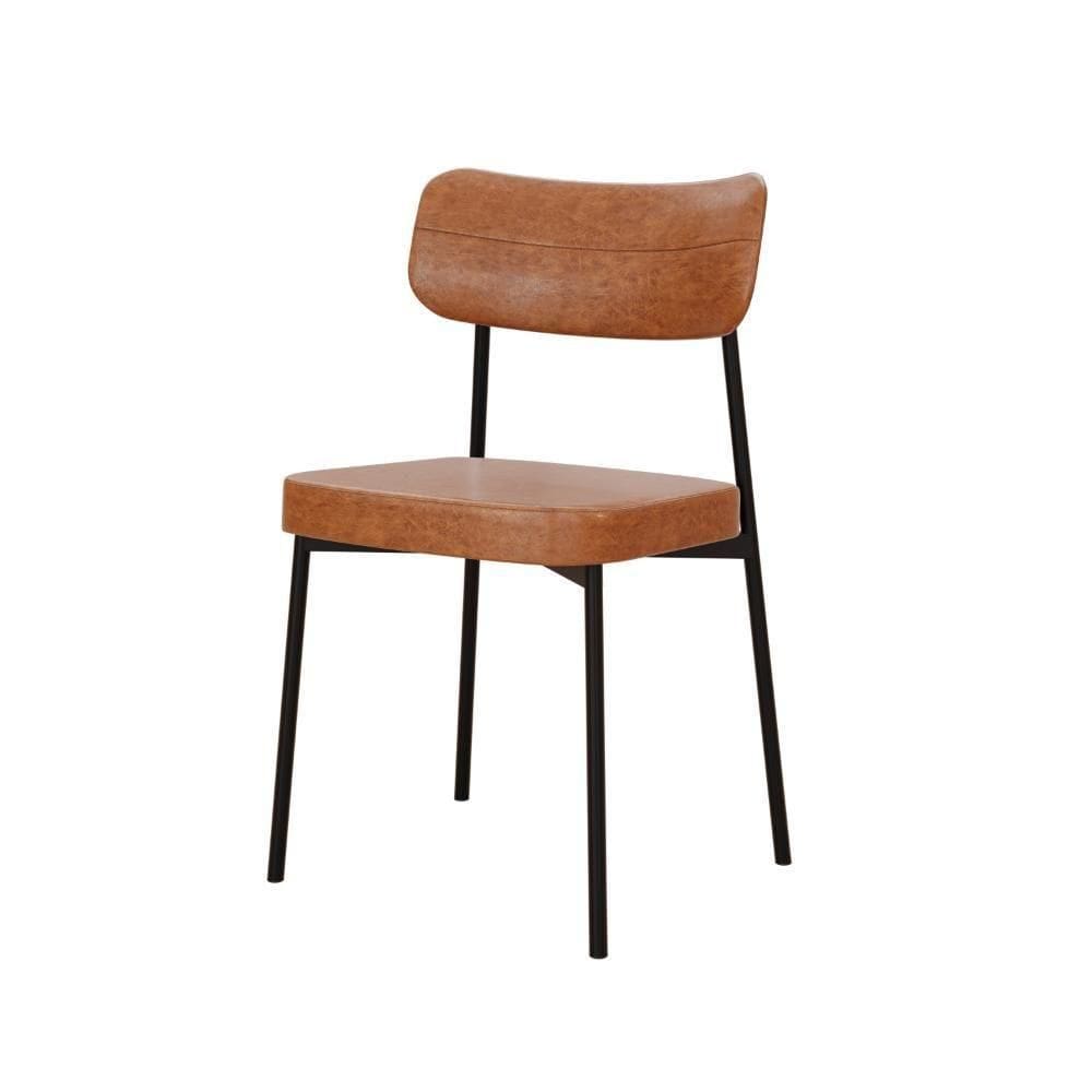 Cadeira Mynna Fixa C/4 Pes 525 X 470 X 790 Mm C/1 Un. Courino Caramelo Courino Caramelo