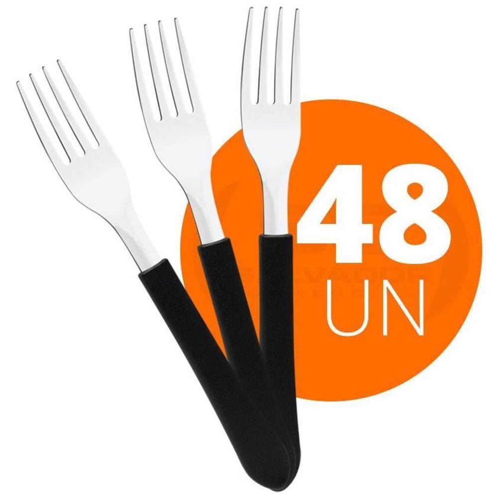 48 Garfos De Mesa Leme Lâmina Em Aço Inox Gpbag - Tramontina