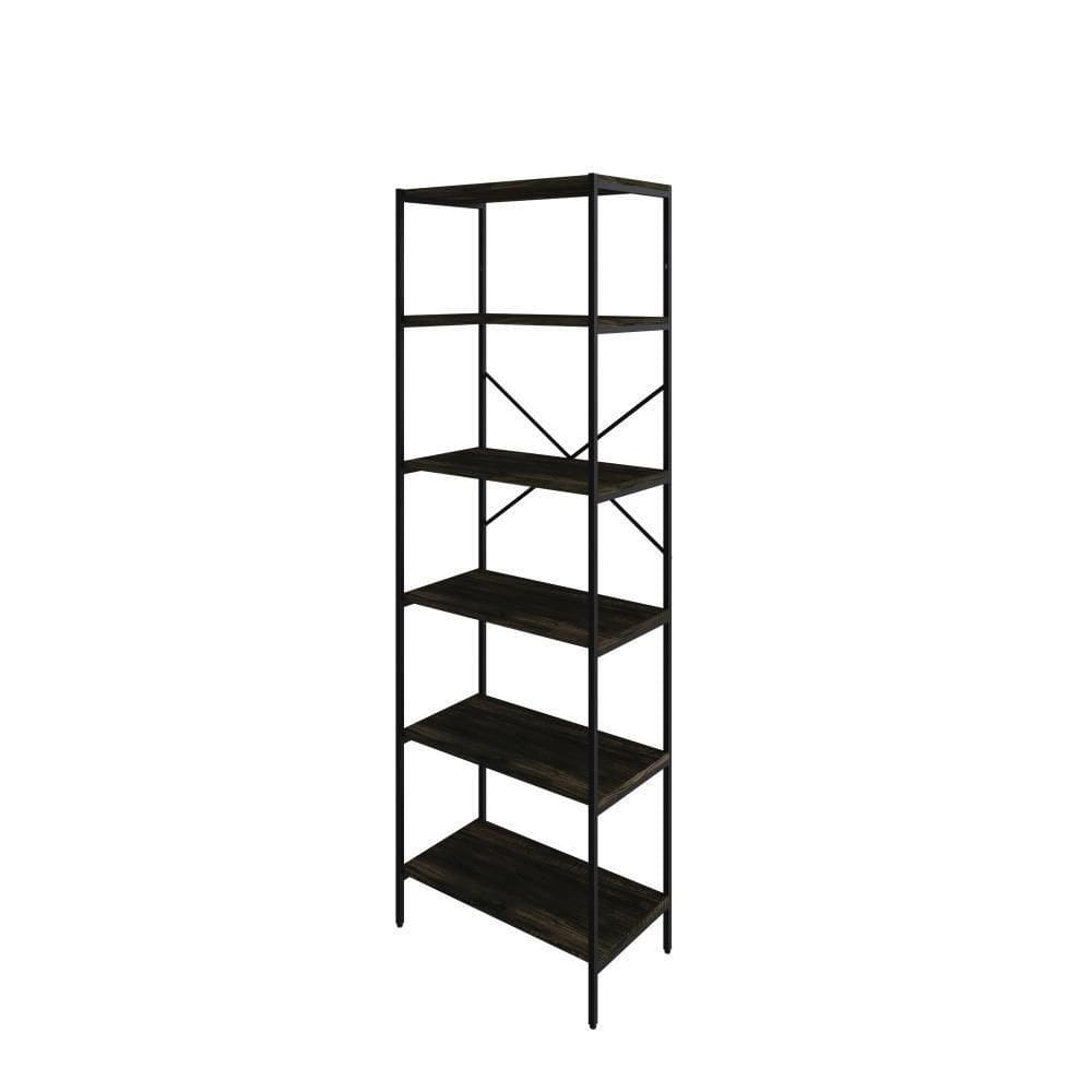 Estante C/06 Prateleiras 186x60x33cm Tub Tueh1866 Carvalho Dark - Carvalho Dark /