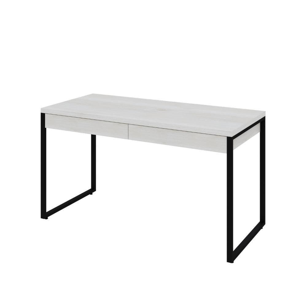 Mesa Kuadra Office 135x60x75cm C-02 Gavetas Snow - Snow -