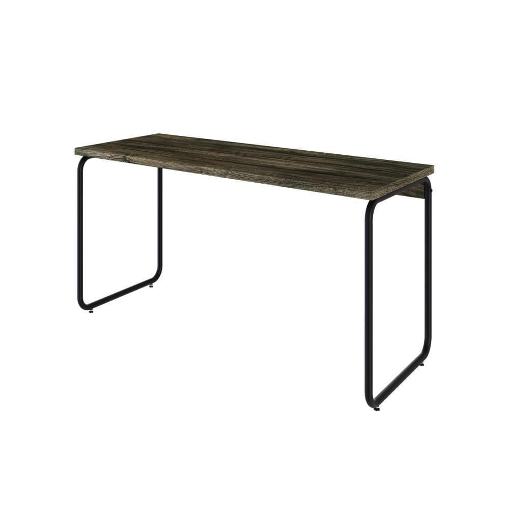 Mesa Office 135x60x75cm Round Carvalho Dark - Carvalho Dark -