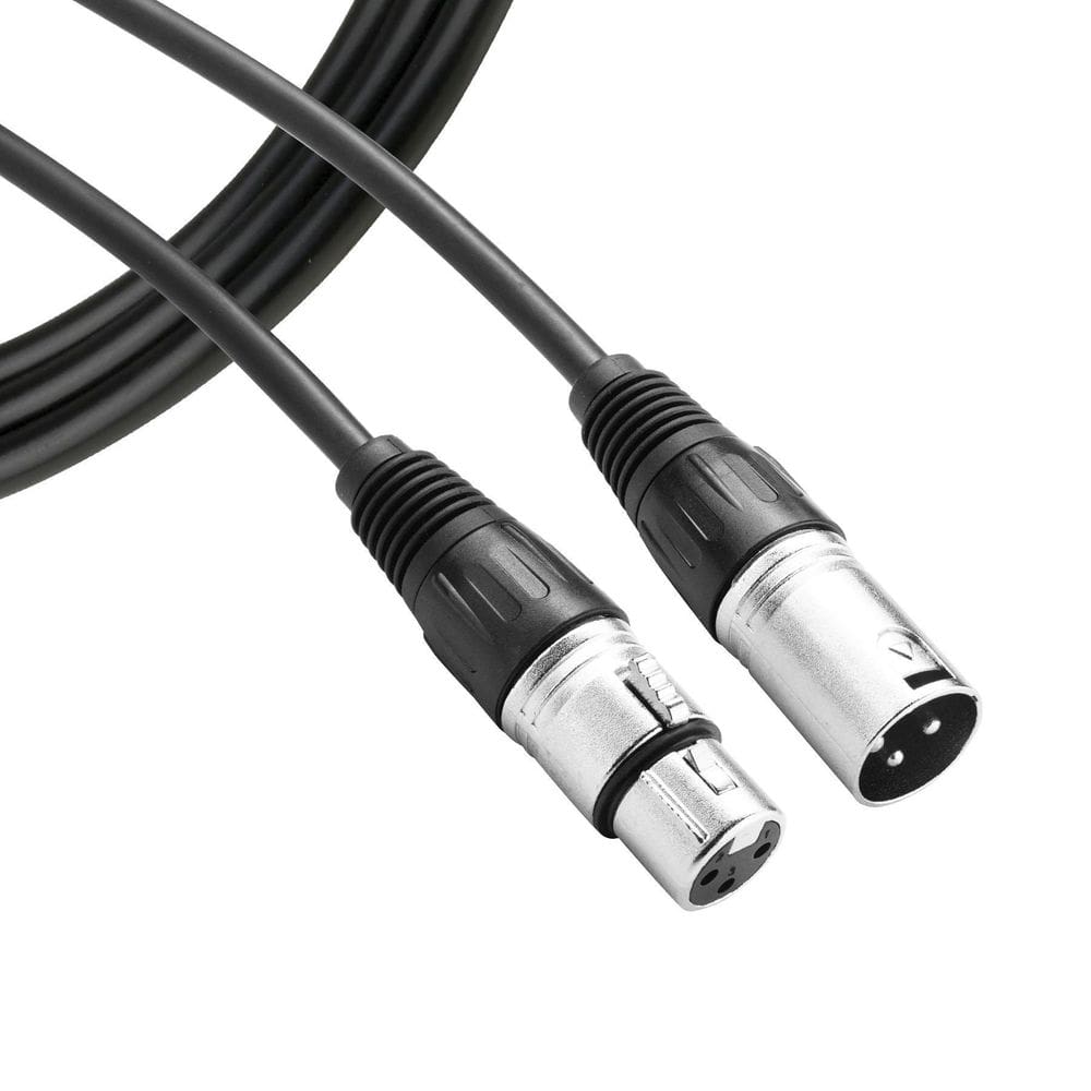Cabo De Microfone Balanceado Xlr Macho + Xlr Femea 5 Metros