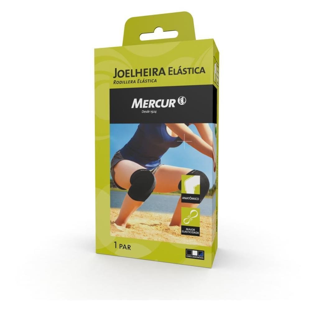 Produto Ergonômico Joelheira Elástica G Preta - Mercur