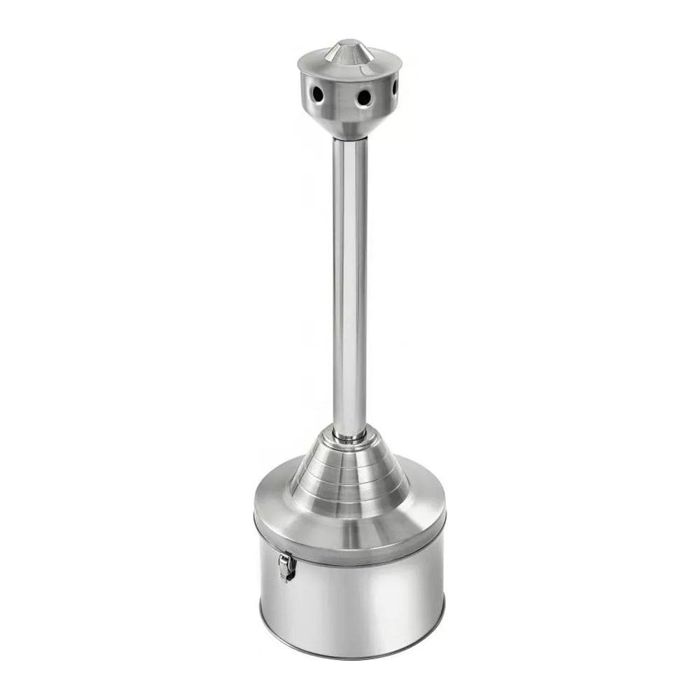 Coletor E Bituqueira Inox Escovado Aton 10 Litros