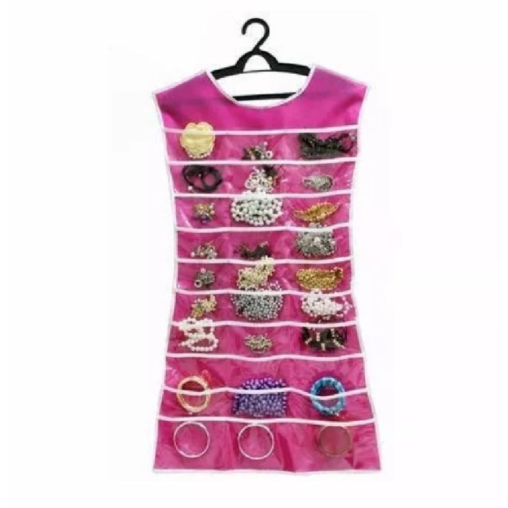 Porta Jóias Organizador De Cabide Vestido Bijouterias