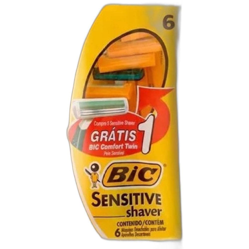 Kit Aparelho de Barbear Bic Sensitive Shave  ps com 12