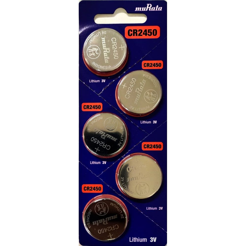 Cartela de Bateria CR2450 Sony com 5 unidades