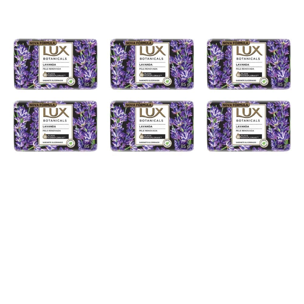 Sabonete em Barra Lux Botanicals Lavanda 85g | Kit com seis unidades