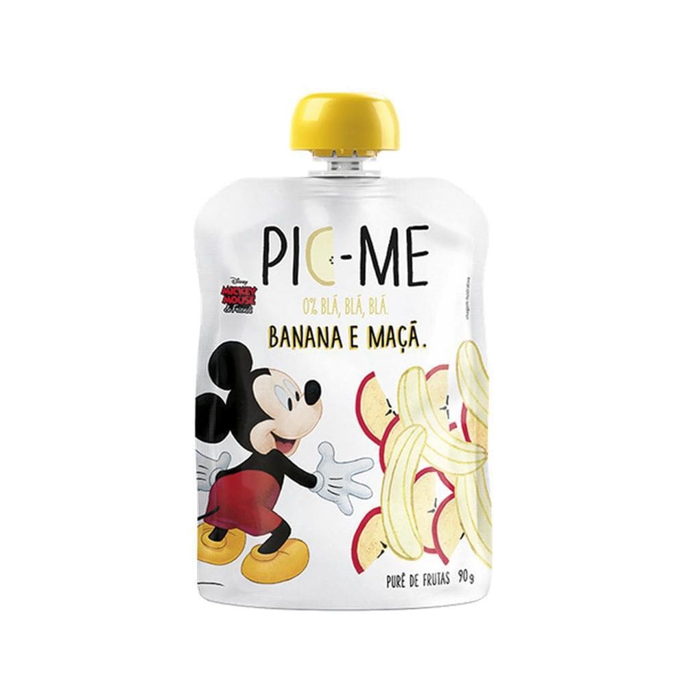 Kit 12 Purês De Banana Com Maçã 90 G