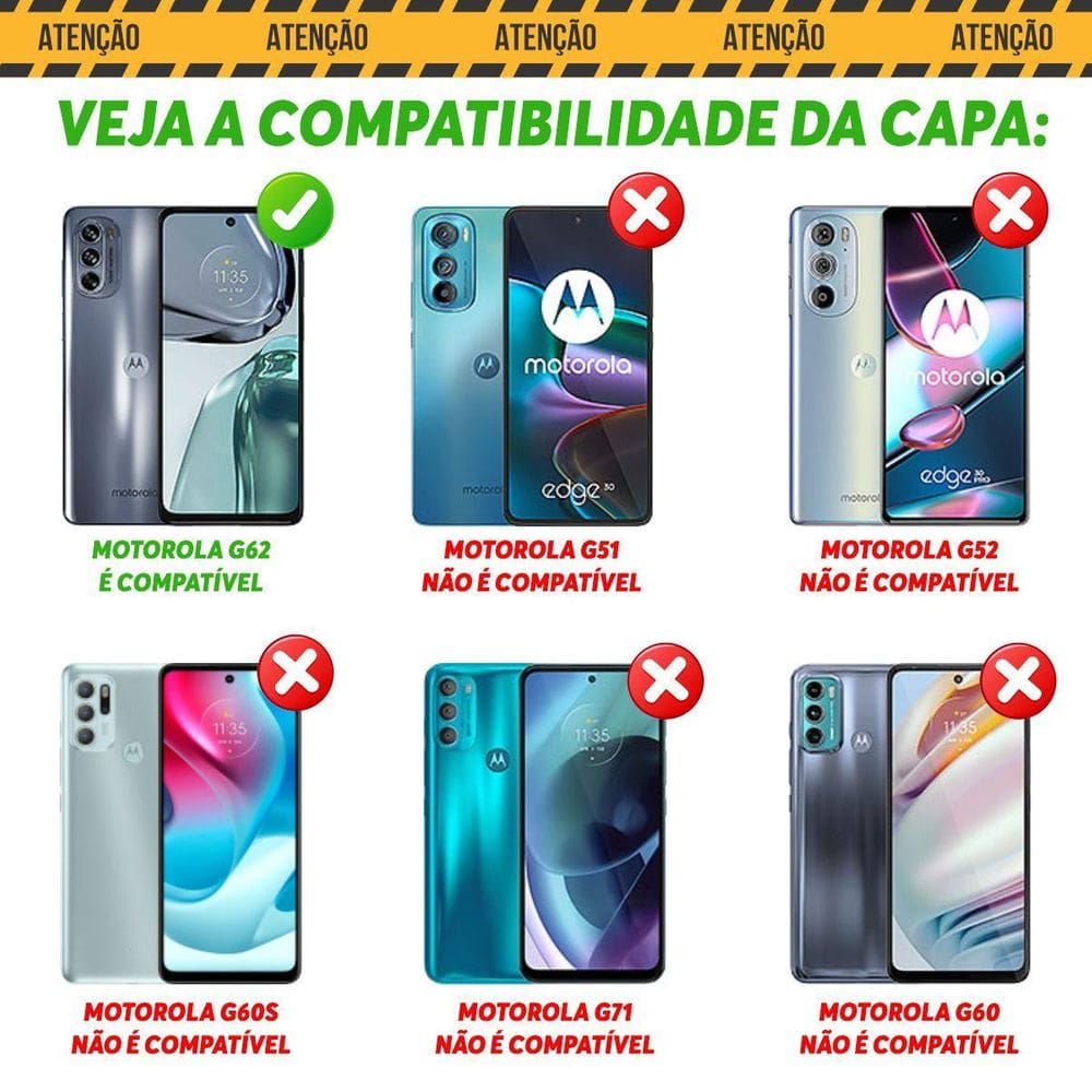 Capa Case Motorola Moto G62 Resistente Anti Impacto Preto