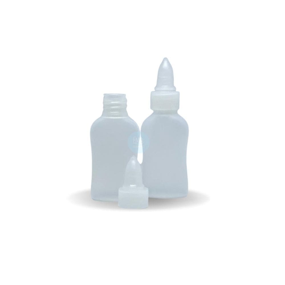 Kit 50 Cola Branca Liquida Tubo 25 Gramas Vazio Com Tampa