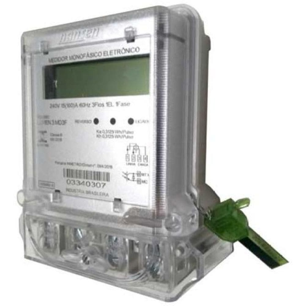 Medidor Consumo de Energia Nansen Lumen 3 MD3F Bifásico