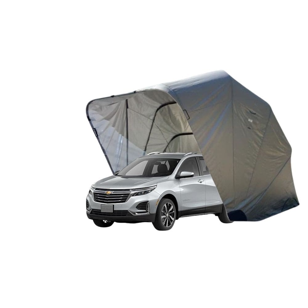 Garagem Retrátil Iglucar Aluminizada Para Chevrolet Equinox– Linha Mar de Prata | Cobertura Dobrável para Carro com Proteção UV, Super Resistente.