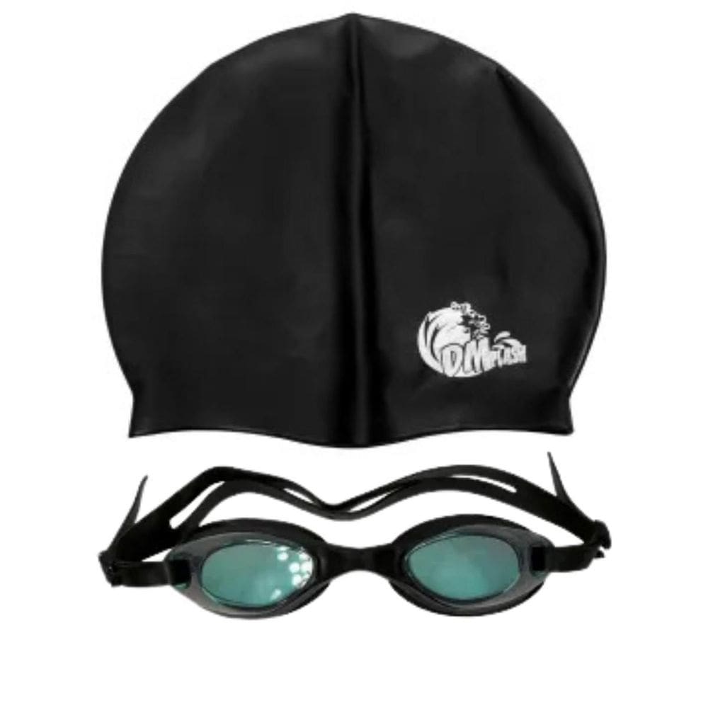 Kit De Natação Dm Toys Com Touca Óculos E Estojo Dms5477