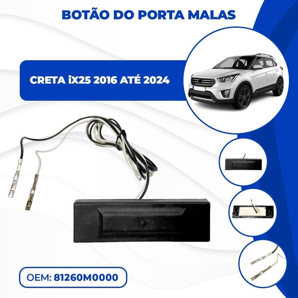 Botão Abertura Porta Malas Creta À 2024