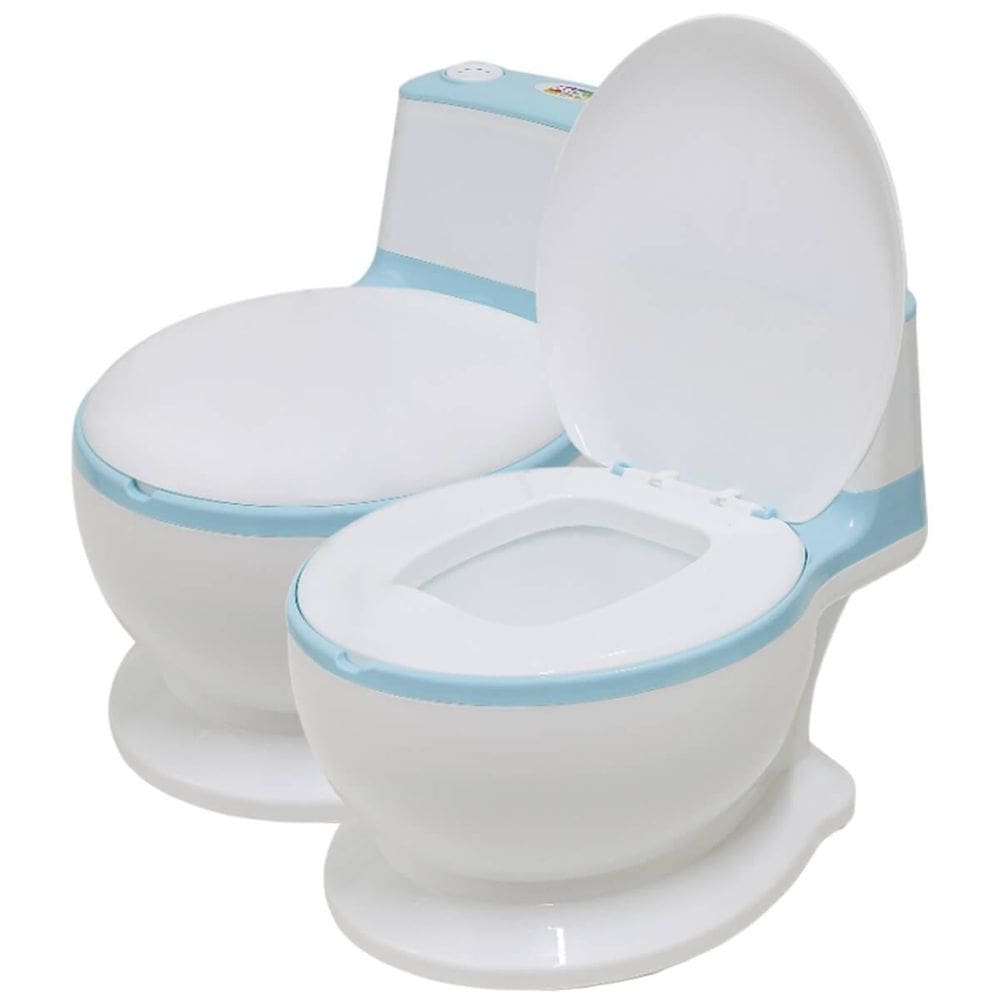 Penico Privadinha Troninho Redutor Som Descarga Flush Azul