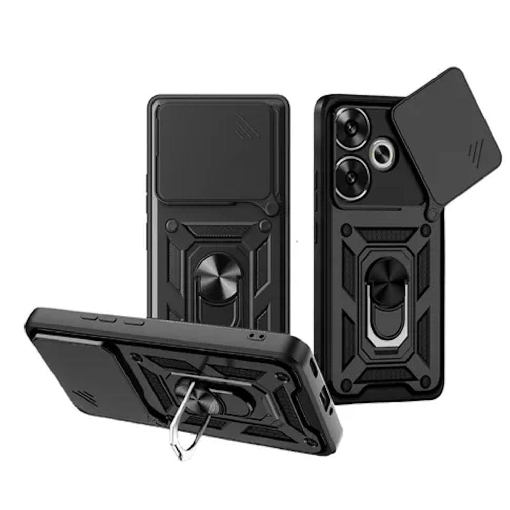 Capa Capinha Armadura C/ Proteção da Camera Suporte Anel 360 Para Pooco F6 5G