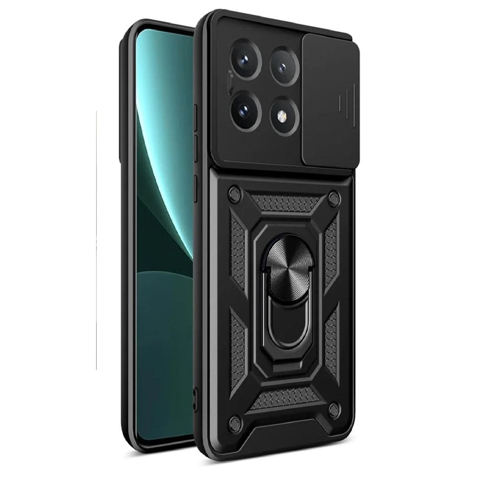 Capa Capinha Armadura C/ Proteção da Camera Suporte Anel 360 Para Pooco X6 Pro