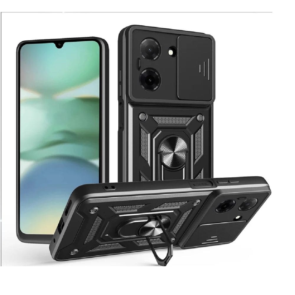 Capa Capinha Armadura C/ Proteção da Camera Suporte Anel 360 Para Reedmi A5 4G