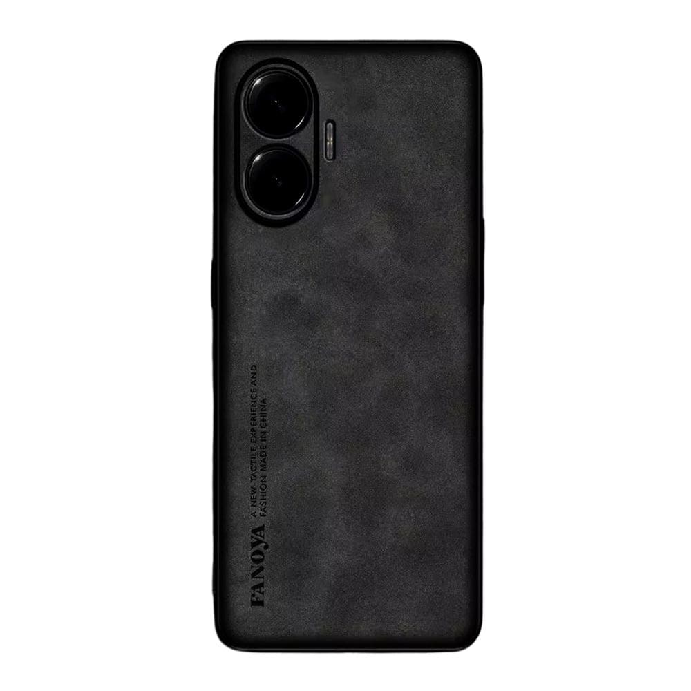 Capinha Luxo Couro Camurça Antichoque Para Pooco F7 5G