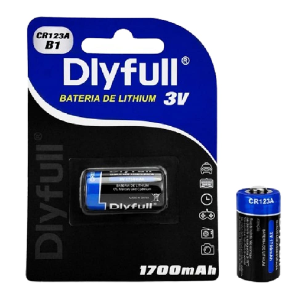 Pilha Cr123a 3v Dlyfull- 1 Unidade