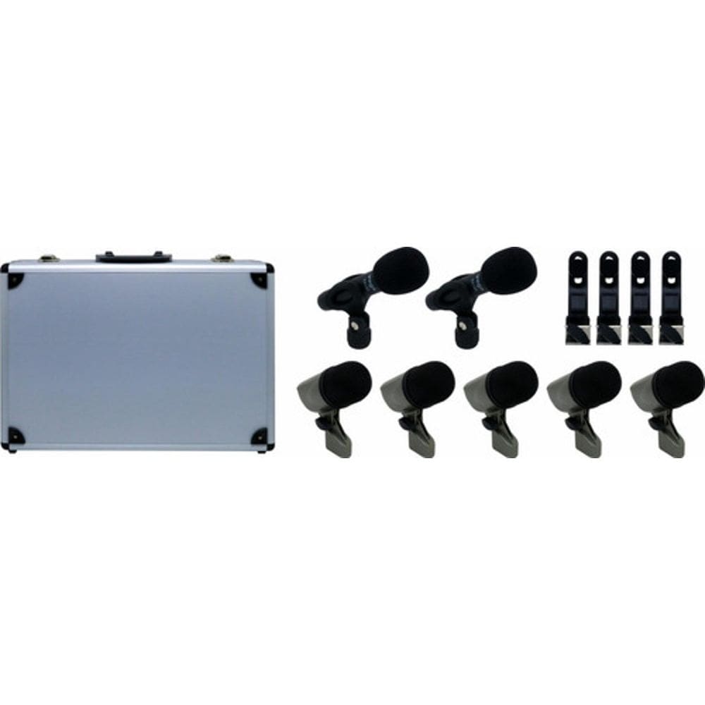 Kit Microfone Bateria Com 7 Microfones E Case Sxds7 Csr