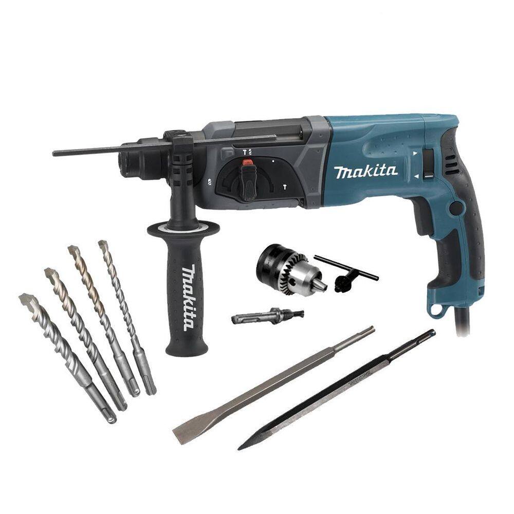Martelete Comb Makita 800W Hr2470X18 S/ Maleta + Brocas 110V